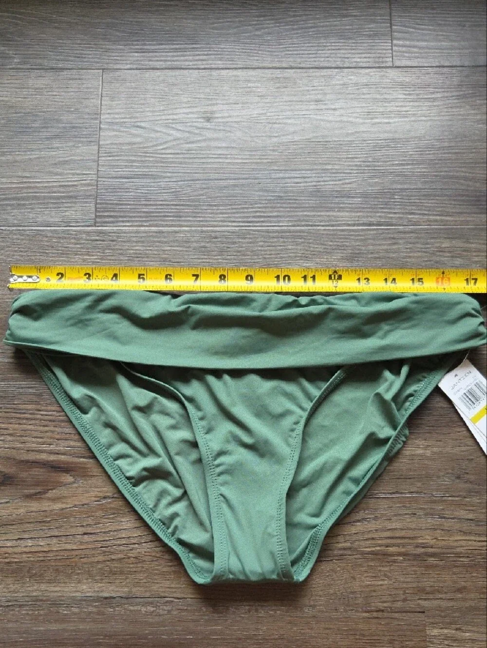 Nwt Jantzen Green Fold-Over Bikini Bottom Size 14